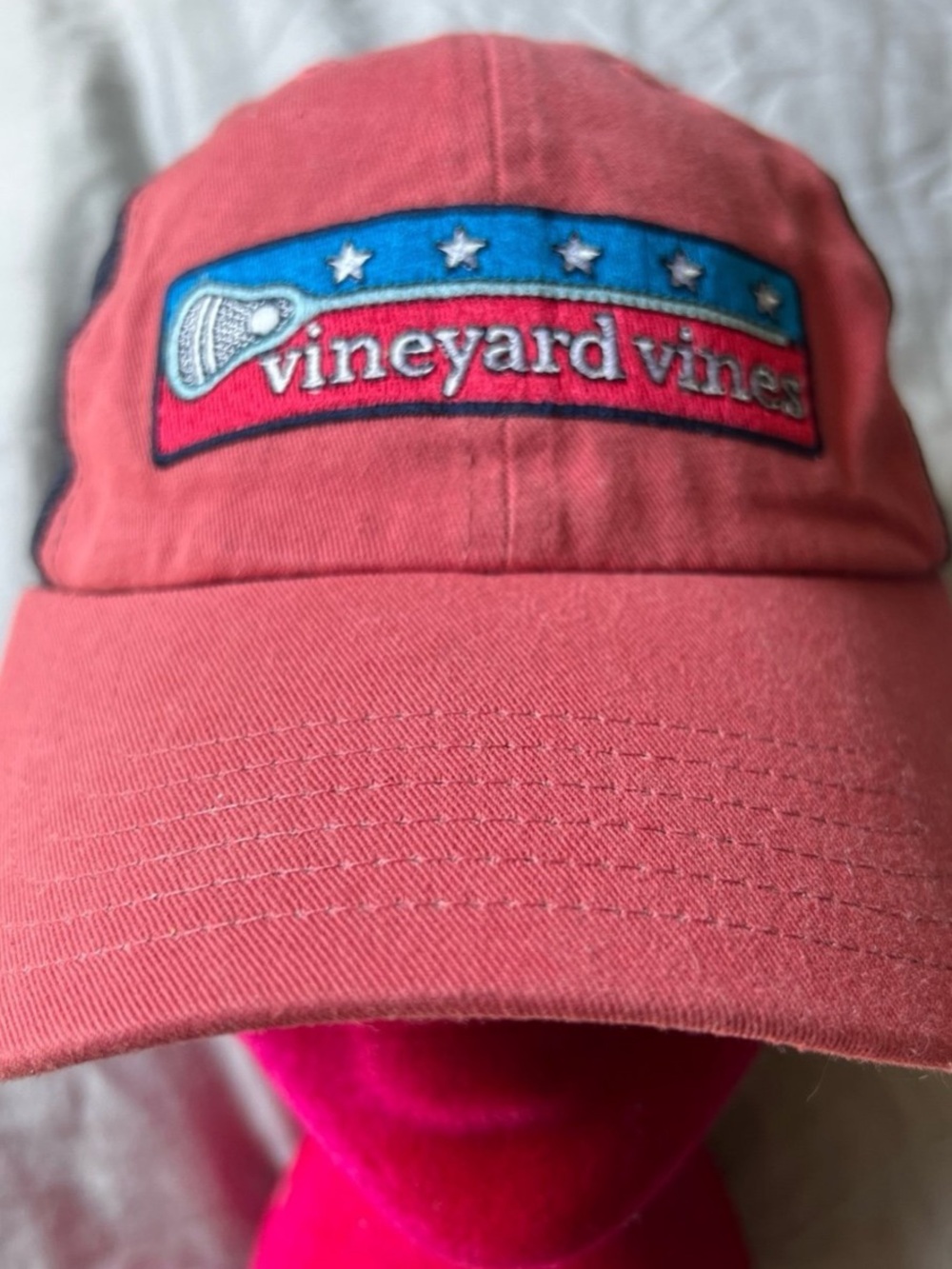 Vineyard vines pink & navy hat